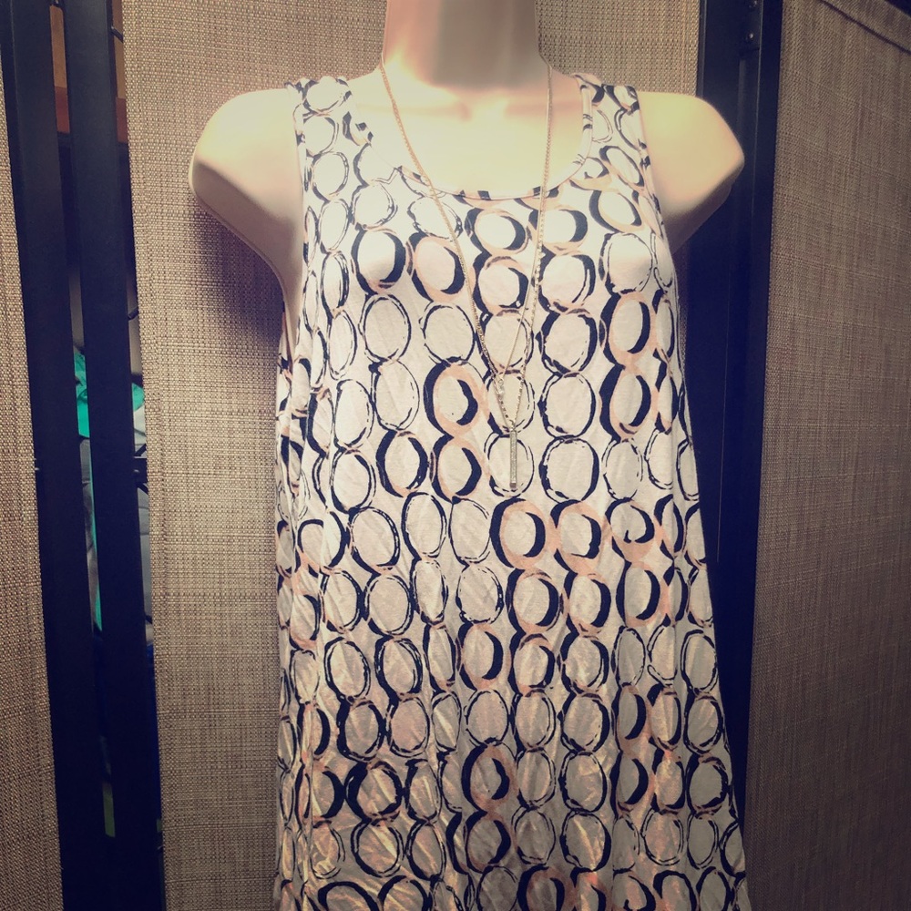 Asymmetric tunic top